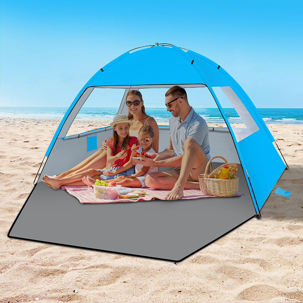 Beach Sail Tent - UPF 50+ Sun Shelter for 10P Lightweight Cabana