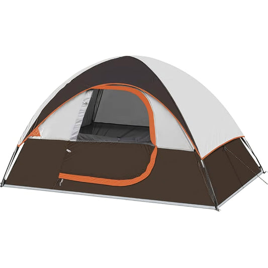 2P Dome Tent - Waterproof, Windproof, Easy Setup w/Rainfly
