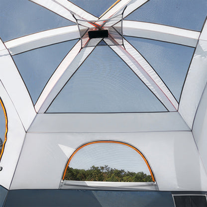 6 Person Dome Tent Waterproof Easy Setup 1 Door & 5 Mesh Windows