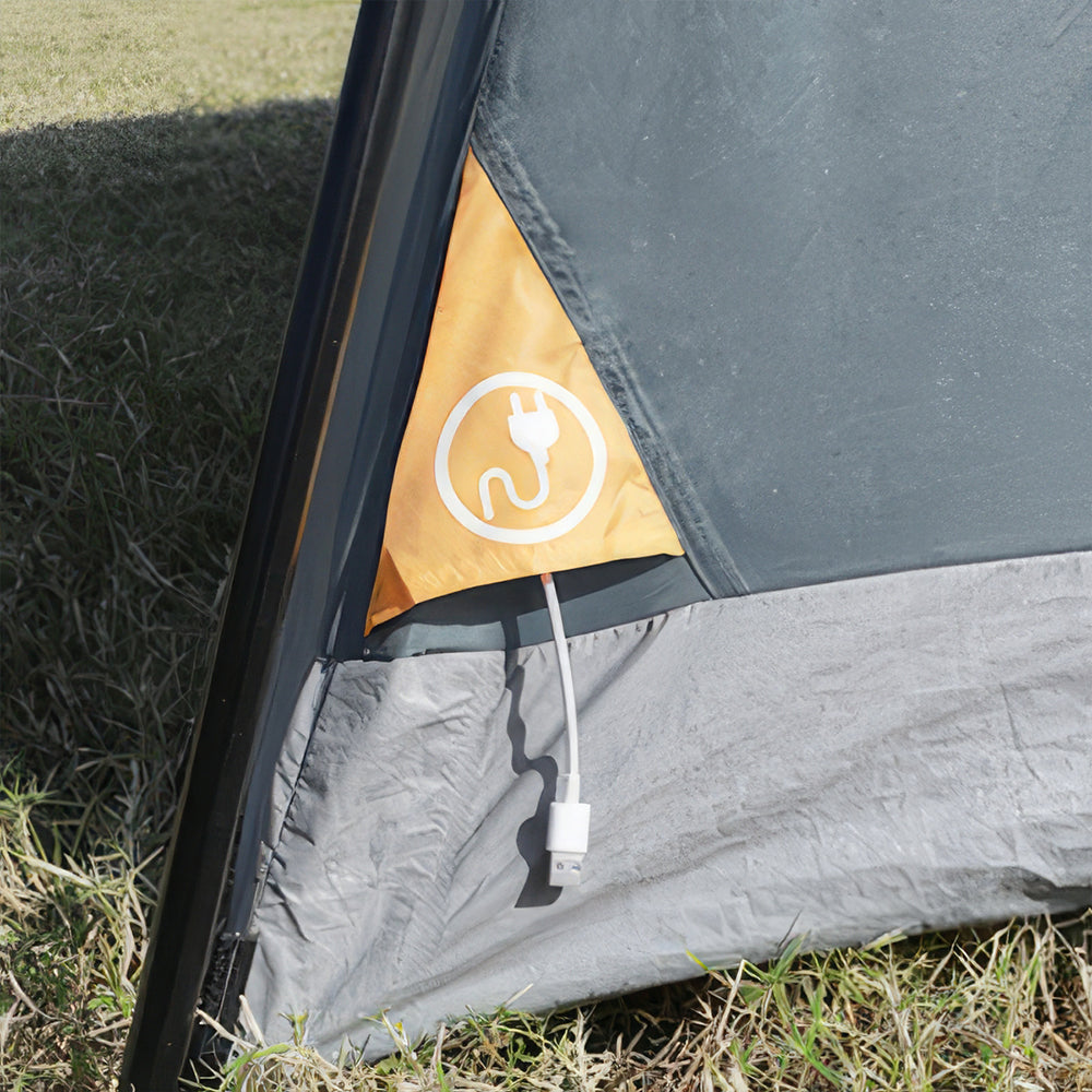 6 Person Dome Tent Waterproof Easy Setup 1 Door & 5 Mesh Windows