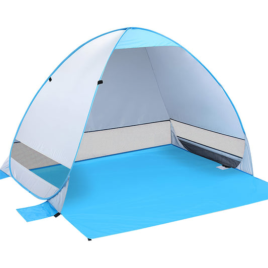 Pop-Up Beach Tent for 3-4 People with UPF 50+ UV Protection – Lightweight and Portable