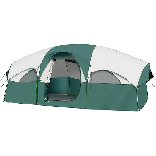 8 Person Waterproof Family Camping Tent with Room Divider