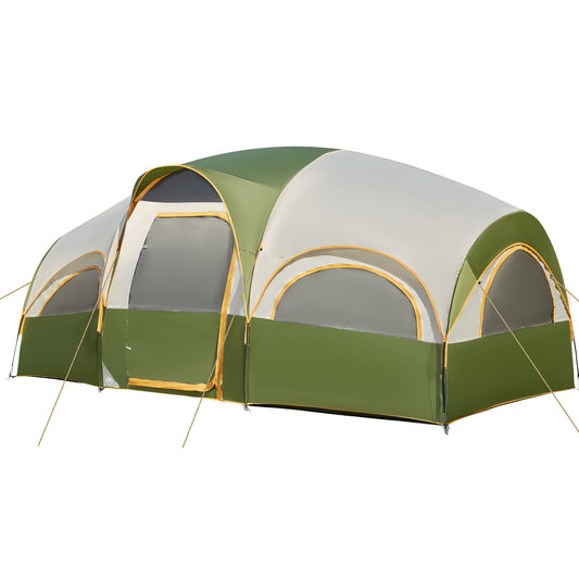 Waterproof 8 Person Group Tent for Family Camping with Rainfly and Carry Bag