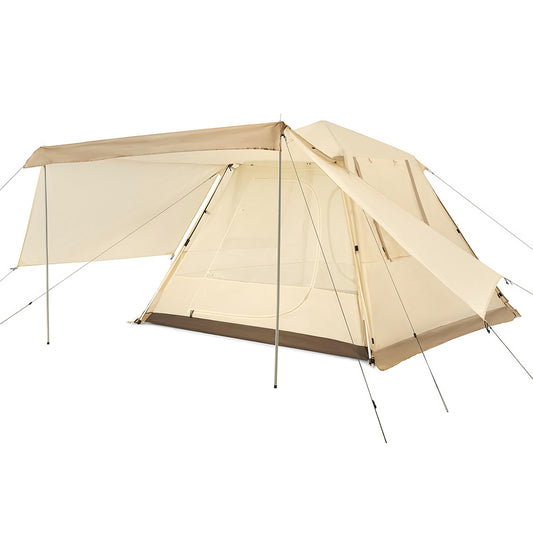4 Person Waterproof Cabin Tent with Instant Setup and Rainfly