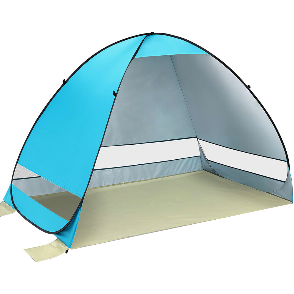 Pop-Up Beach Tent for 3-4 People with UPF 50+ UV Protection – Lightweight and Portable