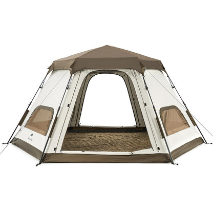 4 Person Waterproof Cabin Tent with Instant Setup and Rainfly