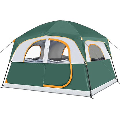 6 Person Dome Tent Waterproof Easy Setup 1 Door & 5 Mesh Windows