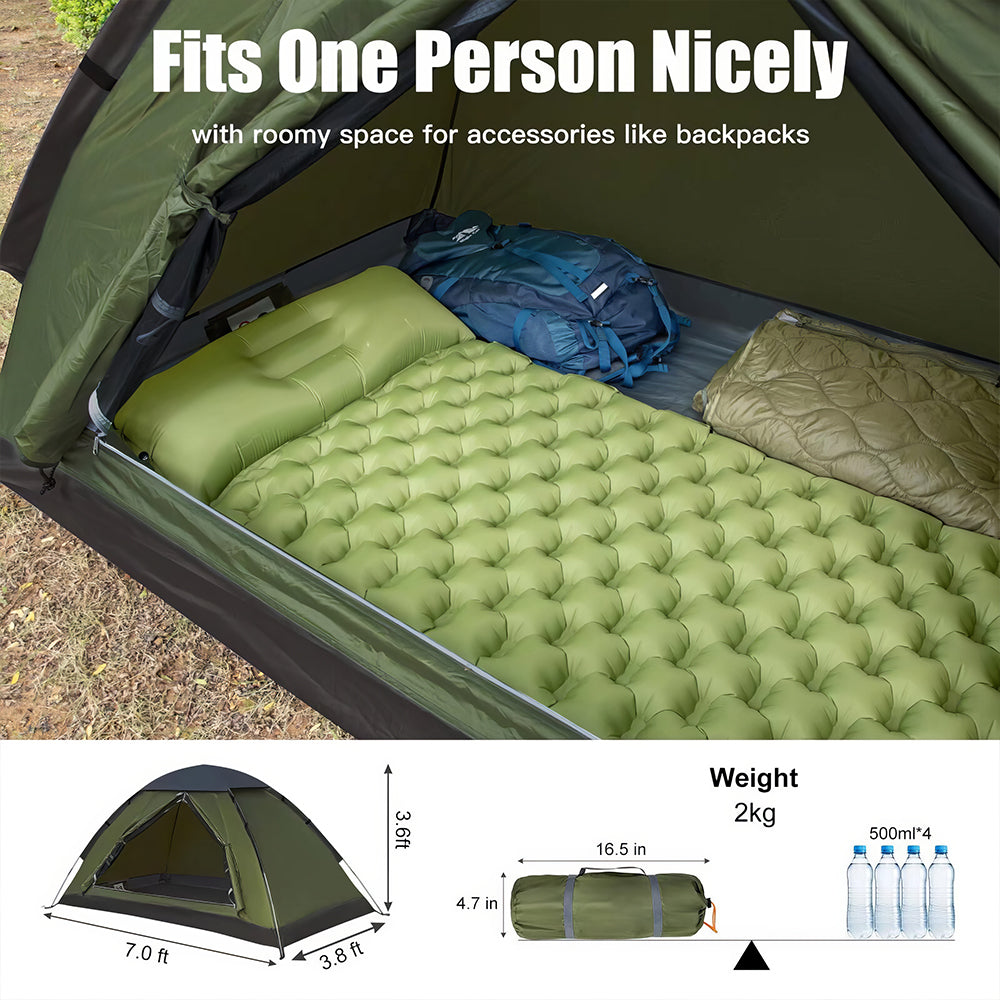 1-2P Backpacking Tent - Lightweight Waterproof Dome Easy Setup
