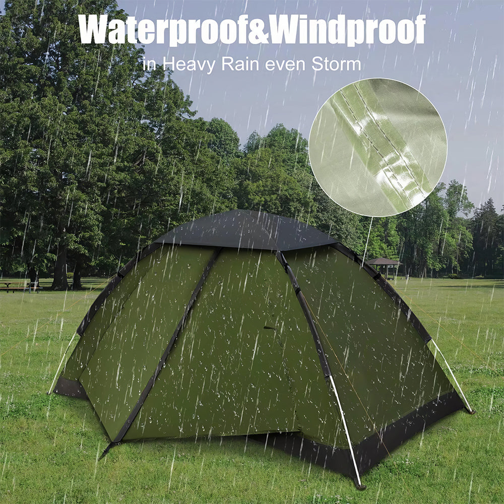 1-2P Backpacking Tent - Lightweight Waterproof Dome Easy Setup