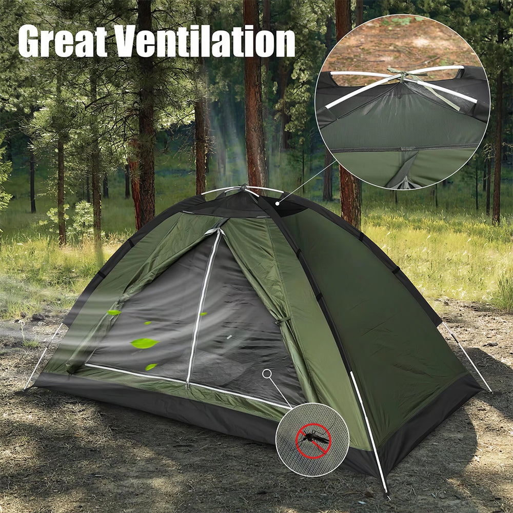 1-2P Backpacking Tent - Lightweight Waterproof Dome Easy Setup